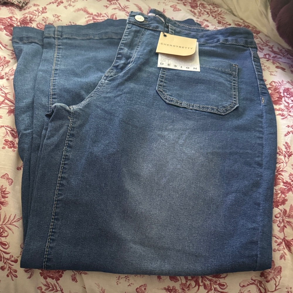 Cherry Betty Womans Blue Denim Jeans